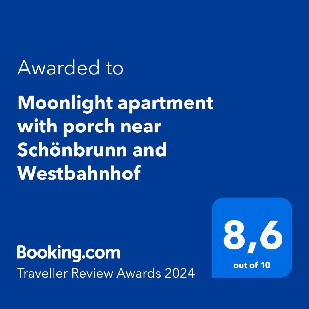 Moonlight Apartment With Porch Near Schoenbrunn And Westbahnhof เวียนนา ภายนอก รูปภาพ
